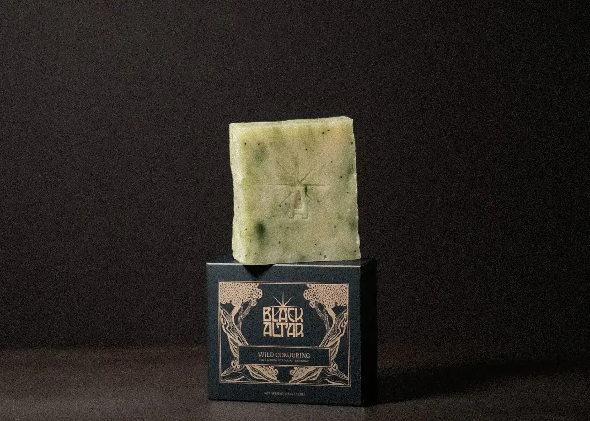 wild conjuring atop it's box