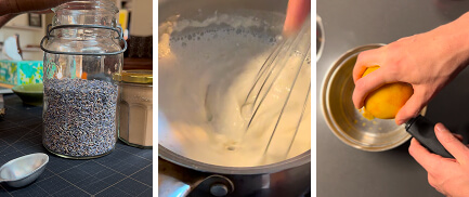 prepping ingredients