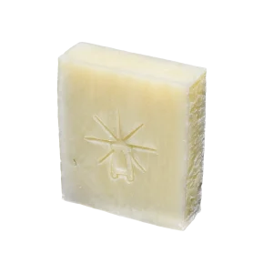 Black Altar Silky Shea off-white handcrafted soap bar cutout