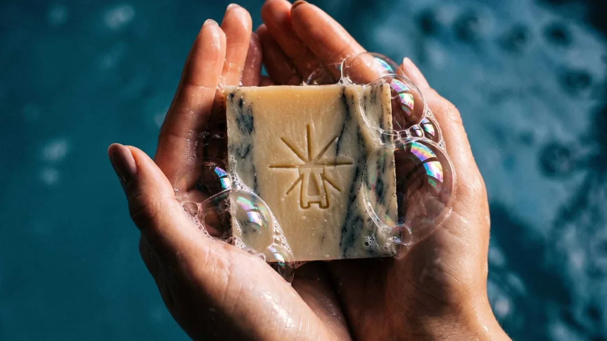 Black Altar handmade soap bars arranged to illustrate why one bar cannot do the job of three